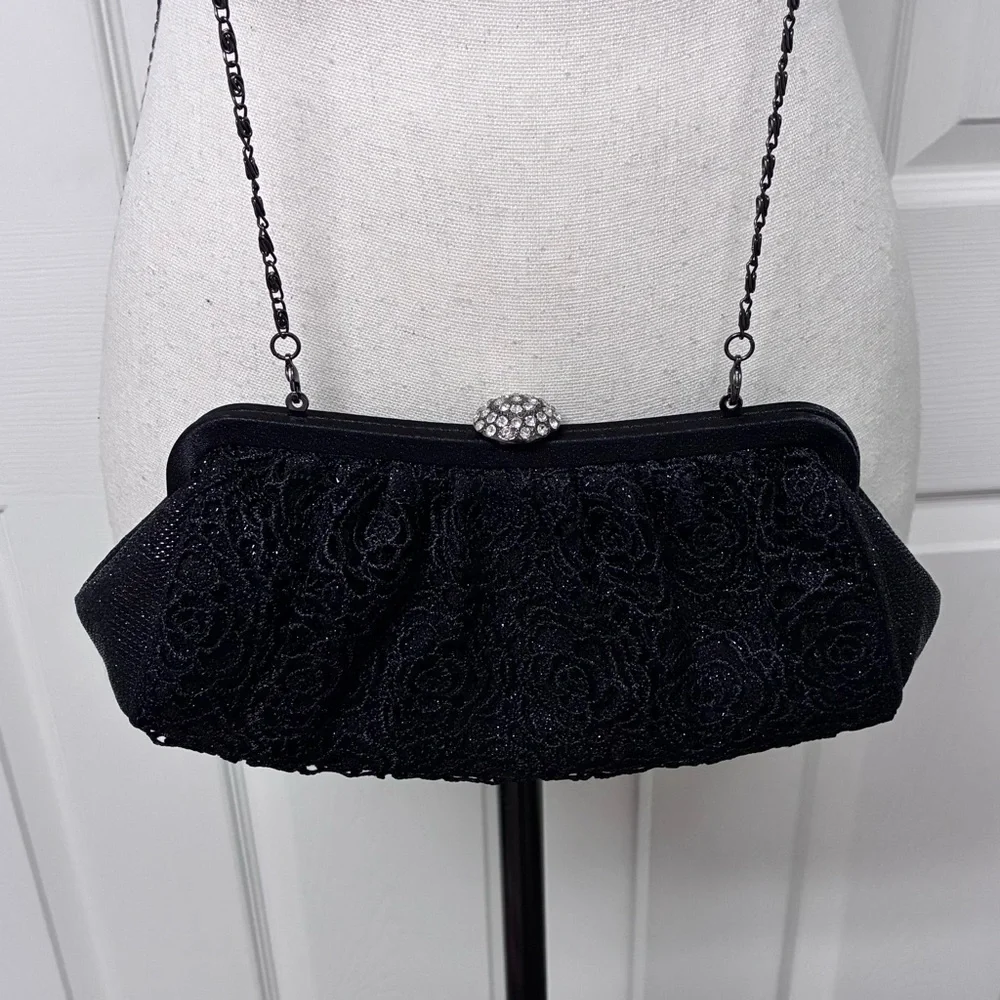 NWOT NANCY KYOTO Black Evening Bag